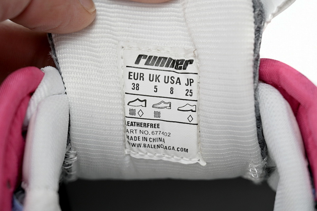 Balenciaga Runner Sneaker White Yellow Purple 677402 W3RH5 0308