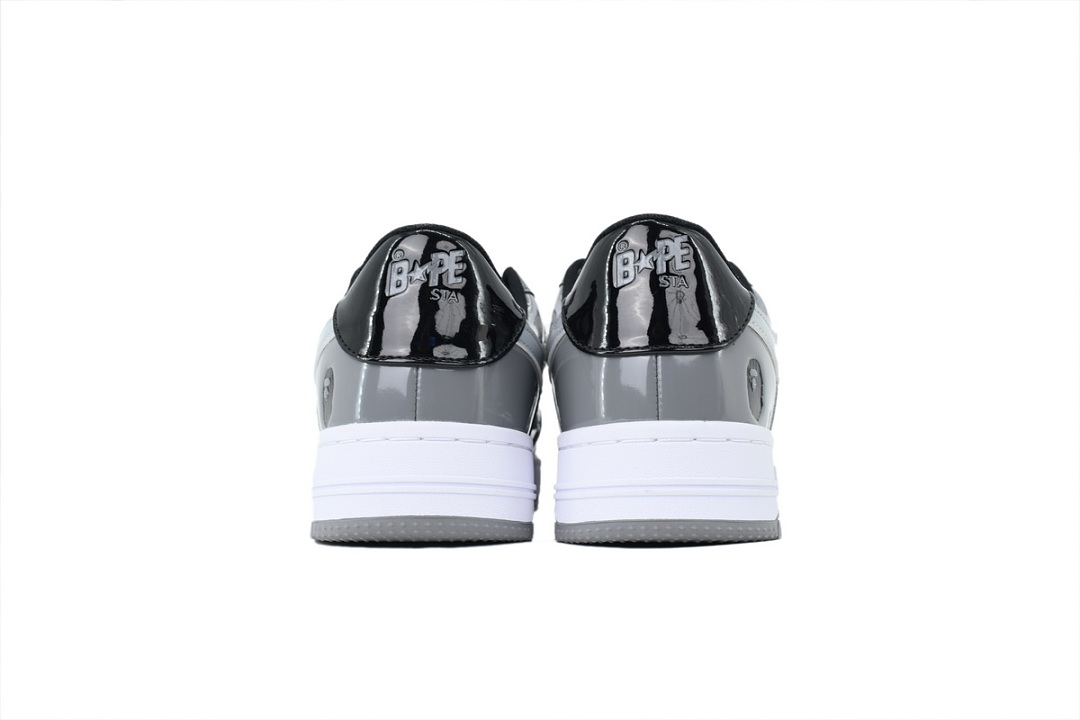 Bathing Ape Bape Sta Carbon Ash Black And White OXZ-SHM19-13030