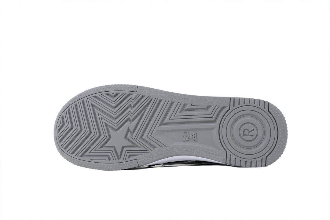 Bathing Ape Bape Sta Carbon Ash Black And White OXZ-SHM19-13030