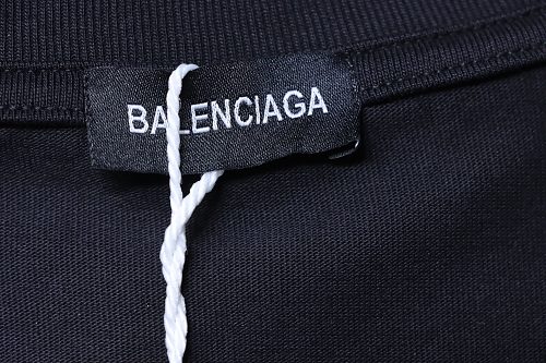 Balenciaga Chest Badge Embroidered T-Shirt Black