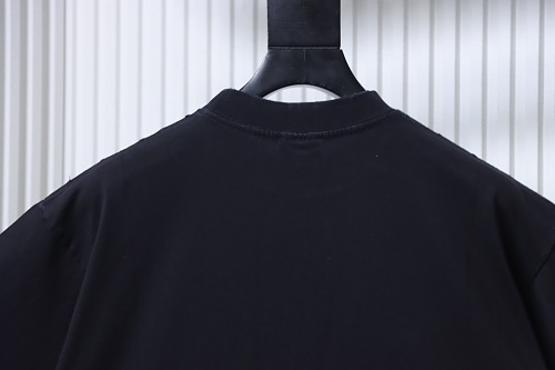 Balenciaga Wheat Ear & Grain Agency Small Embroidery T-Shirt Black
