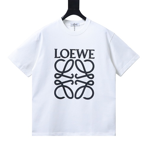 Loewe Four-leaf Clover Print T-Shirt White
