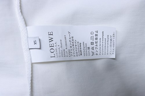 Loewe Four-leaf Clover Print T-Shirt White