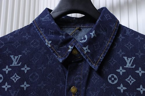 Louis Vuitton All-Over Jacquard Short-Sleeved Shirt