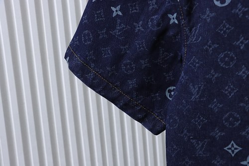 Louis Vuitton All-Over Jacquard Short-Sleeved Shirt