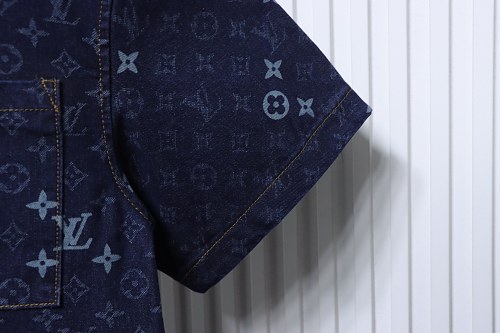 Louis Vuitton All-Over Jacquard Short-Sleeved Shirt