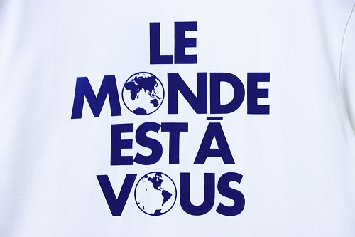 Louis Vuitton Earth Flocking Print T-Shirt White