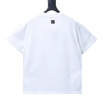Louis Vuitton Earth Flocking Print T-Shirt White 02