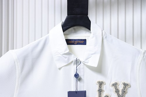 Louis Vuitton Rhinestone Embellished Short-Sleeve Shirt