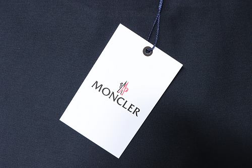 Moncler Ink-Style Mountain Print T-Shirt Black