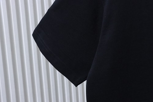 Prada Genuine Leather Black Pocket T-shirt Black