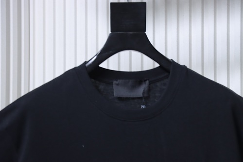 Prada Genuine Leather Black Pocket T-shirt Black