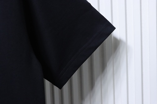 Prada Genuine Leather Black Pocket T-shirt Black
