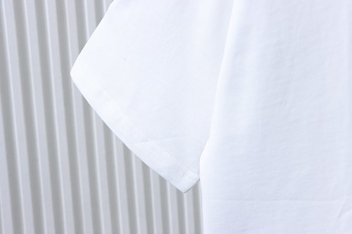 Prada Genuine Leather Black Pocket T-shirt White