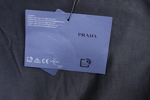 Prada Label Pocket T-shirt Black