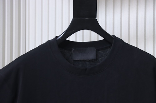 Prada Painted Logo Print T-shirt Black