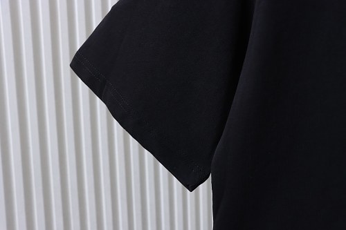 Prada Painted Logo Print T-shirt Black