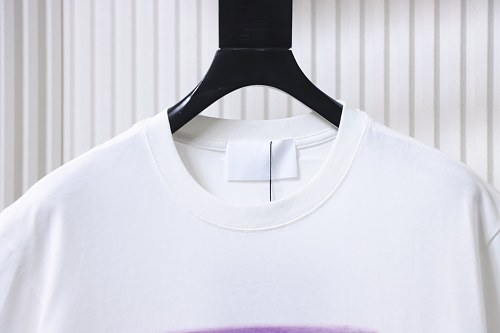 Prada Painted Logo Print T-shirt White