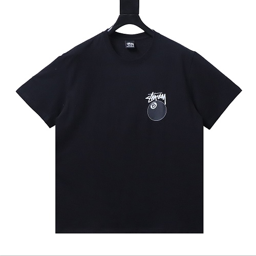 Stussy 8-Ball Billiards Graphic T-Shirt Black
