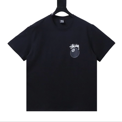 Stussy 8-Ball Billiards Graphic T-Shirt Black 02