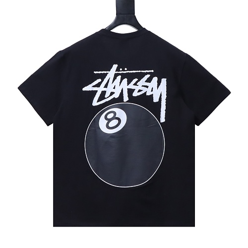 Stussy 8-Ball Billiards Graphic T-Shirt Black