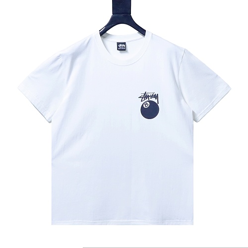 Stussy 8-Ball Billiards Graphic T-Shirt White