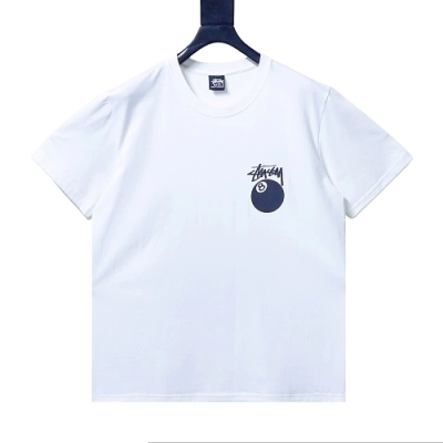 Stussy 8-Ball Billiards Graphic T-Shirt White 02