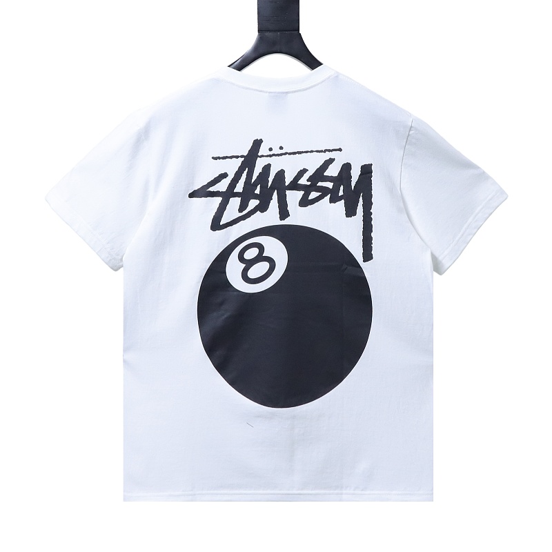 Stussy 8-Ball Billiards Graphic T-Shirt White