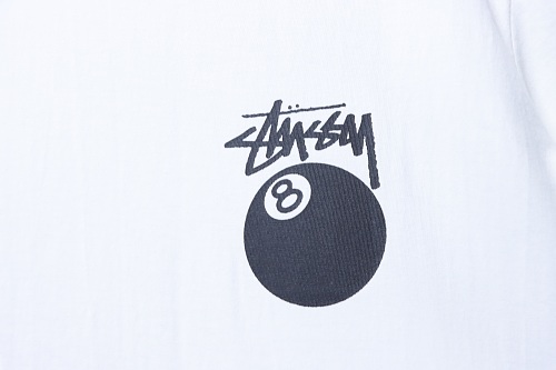Stussy 8-Ball Billiards Graphic T-Shirt White