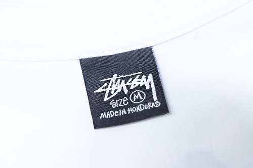 Stussy Cylindrical Logo Print T-Shirt White