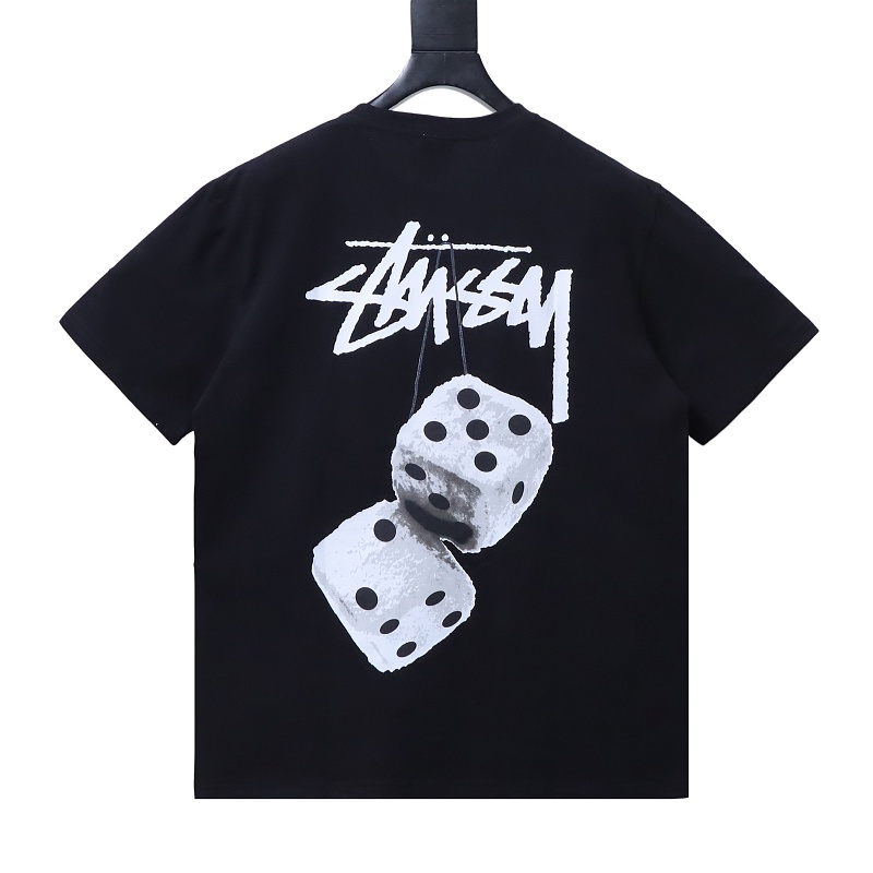 Stussy Dice Print T-Shirt Black