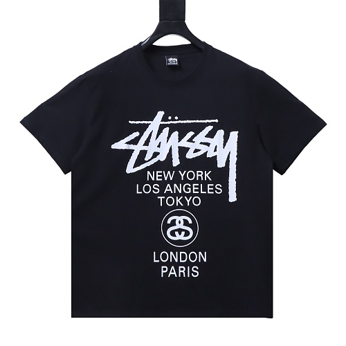 Stussy World Tour Graphic T-Shirt Black