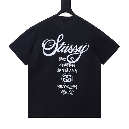 Stussy World Tour Graphic T-Shirt Black