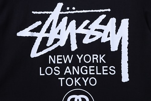 Stussy World Tour Graphic T-Shirt Black