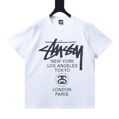 Stussy World Tour Graphic T-Shirt White 01