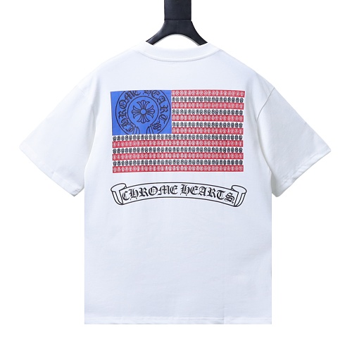 Chrome Hearts Flag Print T-shirt White