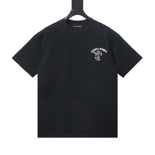 Chrome Hearts Sanskrit Cross Embroidered T-Shirt Black