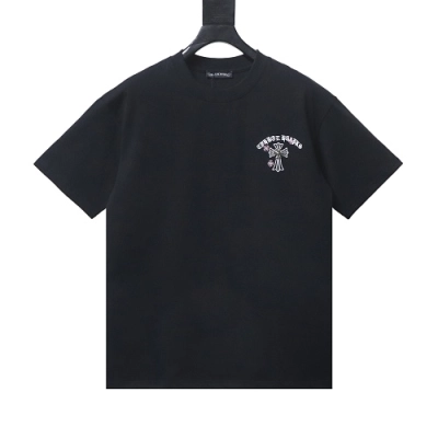 Chrome Hearts Sanskrit Cross Embroidered T-Shirt Black 02