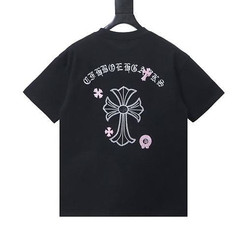 Chrome Hearts Sanskrit Cross Embroidered T-Shirt Black
