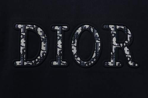 Dior CD Letter Appliqué T-Shirt Black