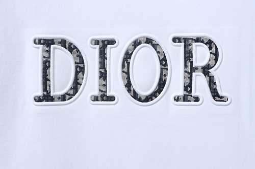 Dior CD Letter Appliqué T-Shirt White
