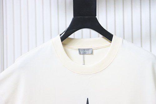 Dior Compass Print T-Shirt Apricot