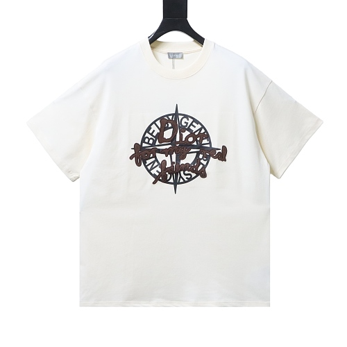 Dior Compass Print T-Shirt Apricot