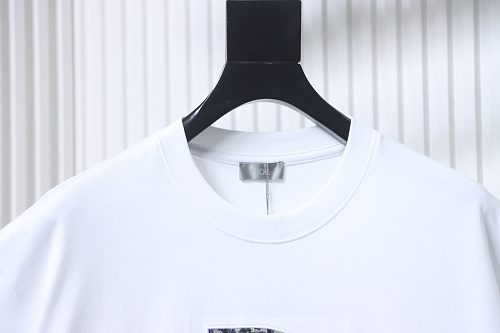 Dior Monogram Appliqué T-Shirt White
