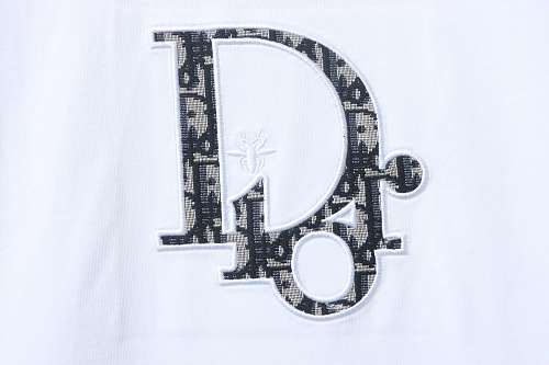 Dior Monogram Appliqué T-Shirt White