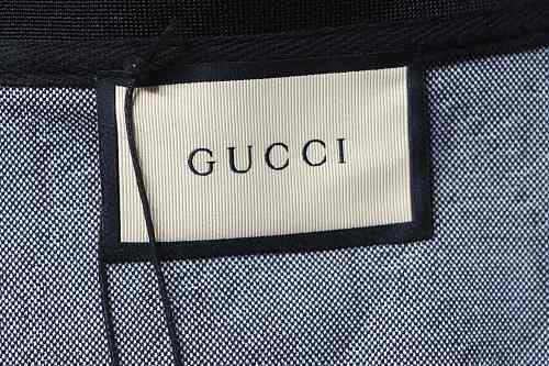 Gucci All-Over Print Short Sleeve Polo Shirt Black Gray