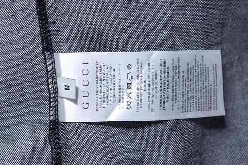 Gucci All-Over Print Short Sleeve Polo Shirt Black Gray