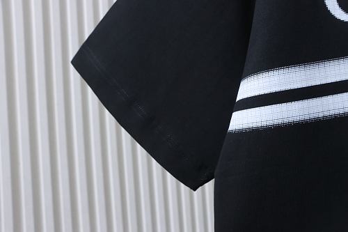 Gucci Black and White Gradient Belt Print T-shirt Black