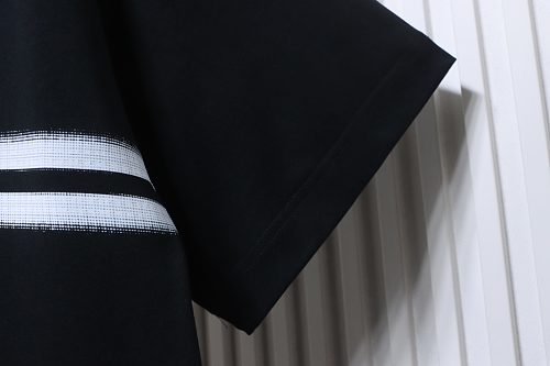 Gucci Black and White Gradient Belt Print T-shirt Black