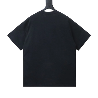 Gucci Black and White Gradient Belt Print T-shirt Black 02
